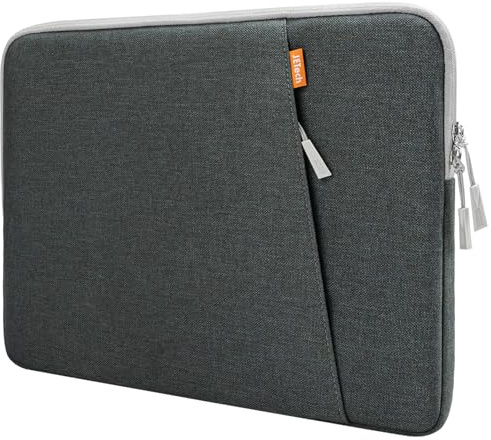JETech Laptoptasche für 13-14 Zoll Geräte, Dunkelgrau | Für MacBook Neo (A18 Pro), MacBook Air/Pro (M5-M1) 2026-2020, Wasserabweisende Außenseite, Weiches Innenfutter