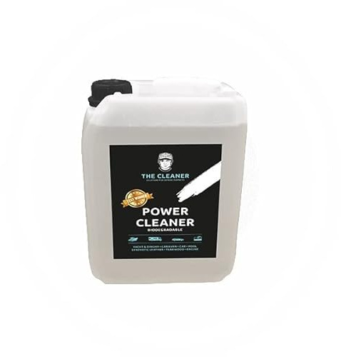 The Cleaner Profi Kraftreiniger Konzentrat 5 Liter hochwirksamer Powerreiniger für Boot, Wohnmobil, Kunstleder, Kunststoffe, Holz/Terrasse & Stein, Pool, Biologisch abbaubar, Made in Austria