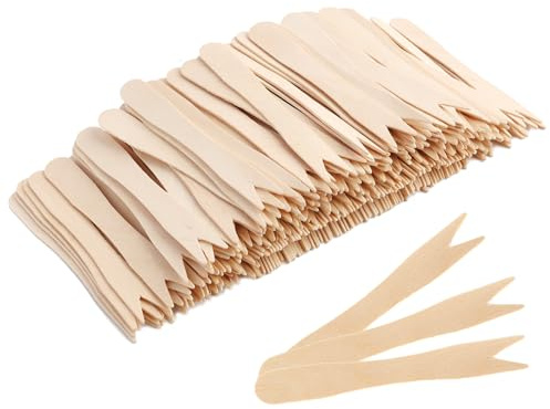 200 PCS Pommesgabel (85 mm), Holzgabeln Pommespieker Aus Holz, Perfekt Für Partys, Geburtstage, Camping Und Picknicks, Umweltfreundliches Einwegbesteck Für Snacks Und Fingerfood