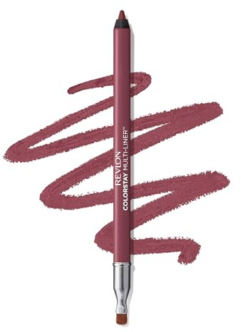 Revlon ColorStay Multi-Liner, vielseitiger, anspitzbarer Stift für Lippen, Augen und Gesicht, cremige vegane Formel, integrierter Verblendpinsel, 002 Dallying, 1 g