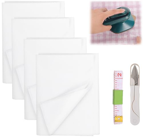400×100cm Bügelvlies Zum Verstärken,Vlieseline Zum Aufbügeln,Vlieseline H250 Zum Aufbügeln,Mit 1 Stück 1,5m Rolle Und Eine Schere