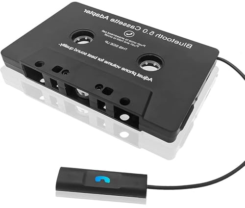 Editbar Bluetooth 5.0 Audio Kassetten, Aux Bluetooth Adapter Auto | Kassette Bluetooth Adapter Auto, kasettenadapter autoradio kann Mobiltelefone, Kassettenspieler, MP3 Player und Computer