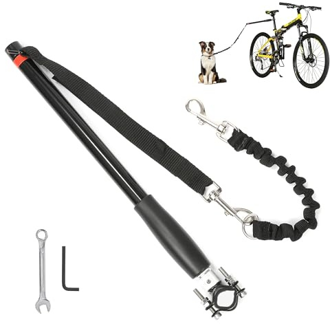 wefaner Hundefahrrad-Übungsleine Hände frei Fahrrad-Hundeleine, Fahrrad Führleine für Hunde Robust und Wetterfest
