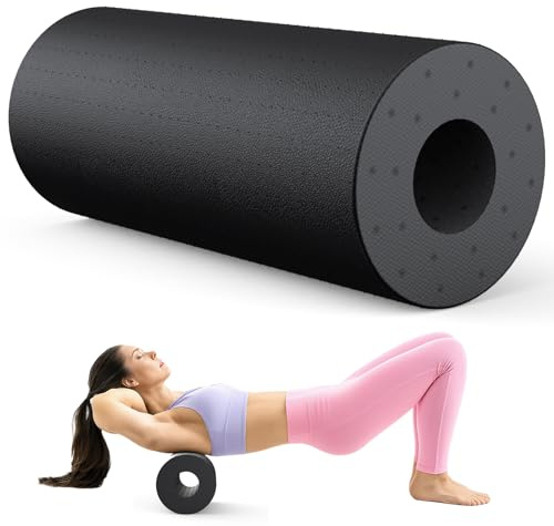 SURFOU Faszienrolle Wirbelsäule Rücken 29×15 cm, Massage Foam Roller, nur 130g Ultraleich, für Tiefengewebe, Muskelentspannung & Regeneration, Ideal für Fitness & Yoga zu Hause