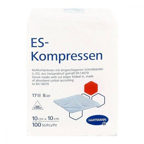 ES-KOMPRESSEN unsteril 10x10 cm 8fach 100 St