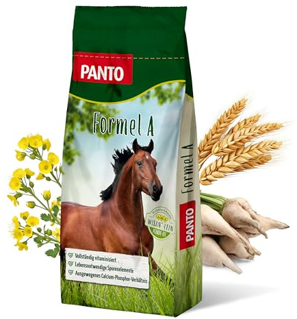 PANTO Formel A Pferdefutter 25 kg – Allroundpellet für die Krippenfütterung, Krippenfutter mit Allen wichtigen Vitaminen & Spurenelementen, Pelletfutter 5mm