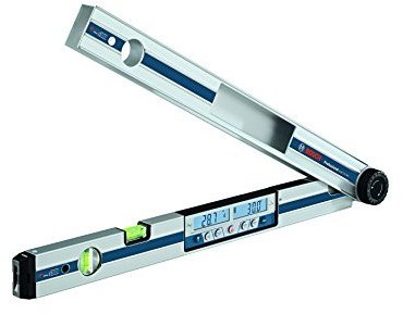 Bosch Professional Digitaler Winkelmesser und Neigungsmesser GAM 270 MFL (Laserpräzision, Gehrungswinkelberechnung, Schenkellänge: 0-270º, Länge: 60 cm)