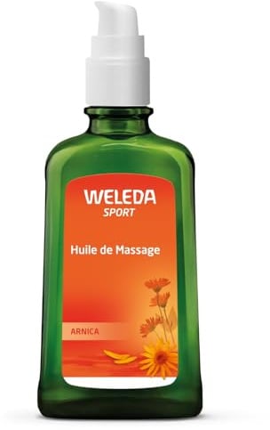 WELEDA Bio Arnika Sport Massageöl 100ml vegan - Naturkosmetik Hautpflege Körperöl schützt vor Muskelkater & Verspannung. Ideal als Sport Vorbereitung / Regeneration mit Duft nach Rosmarin & Lavendel
