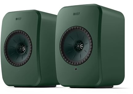 KEF LSX II LT Aktive HiFi-Regallautsprecher (Paar), Salbeigrün | Aktive Hi-Fi-Stereolautsprecher für TV, Musik, PC & Gaming | Bluetooth, USB-C | HDMI ARC, AirPlay 2