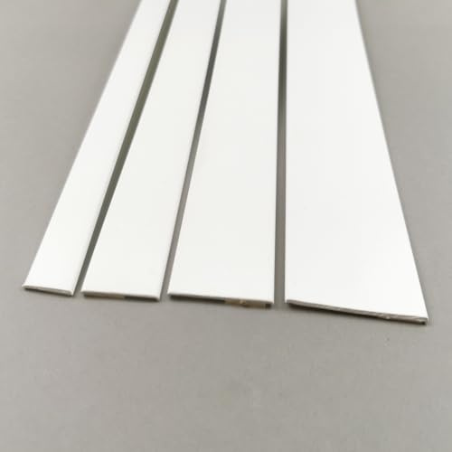 20 mm Flachleiste Abdeckleiste Flachprofil Kunststoffleiste PVC Leiste 6m Fenster