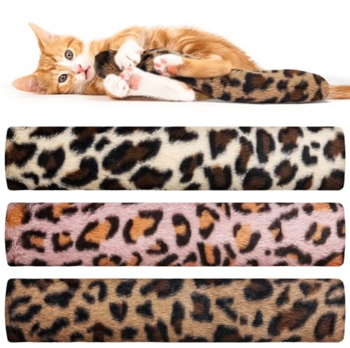 OSDUE 3Pcs Katzenminze Katzenspielzeug, Katzen Spielzeug Set, Katzenkissen mit Bio-Katzenminze, Plüsch Schmusekissen, Weiches Flauschiges Haustier beruhigendes Spielzeug