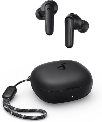 soundcore by Anker P20i Kabellose Bluetooth Kopfhörer (Generalüberholt) | Kraftvoller Bass, BT 5.3, Anpassbarer EQ, 30 h Akku, IPX5 wasserfest, 2 Mikros mit KI, einzeln verwendbar, kompaktes Design