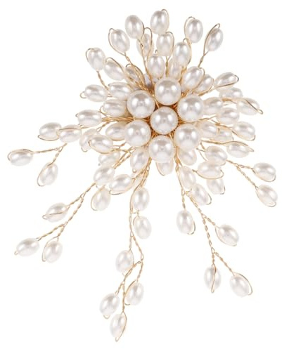Holibanna Perlenbrosche damen schmuck perlen brosche Schmuckgeschenke mit Perlen schmuck für damen Vintage- Perlenstift Perlenschmuck für Frauen Plastik