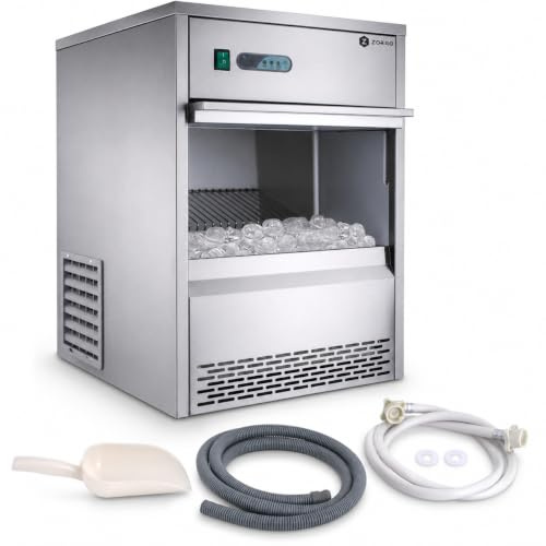 ZORRO - Eiswürfelbereiter ZEB 25 ECO - Gastro 25kg/24h- Eiswürfelmaschine mit Edelstahlgehäuse