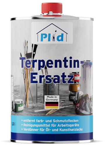PLID® Terpentinersatz 1L [REINIGUNGS - UND VERDÜNNUNGSMITTEL] - hochwertiges Reinigungsmittel für Farb - und Schmutzfleck Entfernung - Verdünner für Öl - und Kunstharzlacke - Pinselreiniger