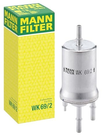 MANN-FILTER, WK 69/2 Kraftstofffilter | Für PKW, Schutz des Kraftstoffsystems, Injektorschutz, Zuverlässige Kraftstoffversorgung, Echte OE-Technologie