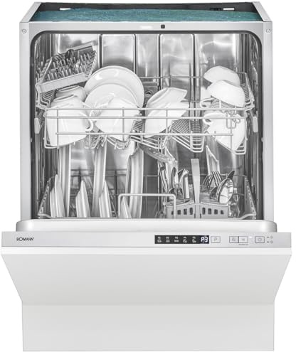 Bomann® Einbau Geschirrspüler | 14 Maßgedecke | Spülmasachine vollintegrierbar | 5 Programme & 2 Sprühebenen | Dishwasher mit Startvorwahl | 60 cm | GSP 7421 VI