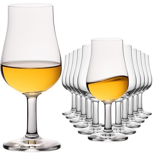IMPERIAL glass Nosing Glas 12er Set – Tastingglas für Whisky & Brandy – 120ml Crystalline Glas Whiskeyglas Spülmaschinenfest