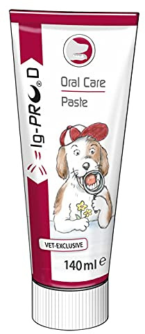 Ig-PRO D Oral Care Paste | 140 ml | Ergänzungsfuttermittel für Hunde | Maulhygiene & Frischer Atem