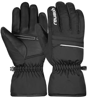 Reusch Alan Junior warme, Winddichte und atmungsaktive Skihandschuhe Winterhandschuhe Kinder Kids Jugendliche Mädchen und Jungen mit elastischem Bündchen