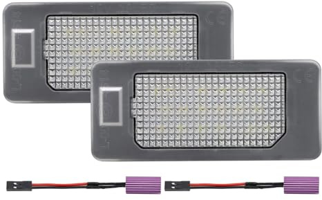 AutoStyle Satz LED Nummerschildbeleuchtung passgenau | kompatibel mit Seat Ibiza 6J / Ibiza ST / Alhambra / Ateca