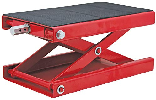 Extreme Max 5001.5044 Motorrad-Scherenwagenheber, breit, 453 kg, Rot