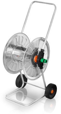 Bradas 212 60 m Schlauch Spule Trolley 212 ZN Agrati, silber, 48 x 43 x 88 cm