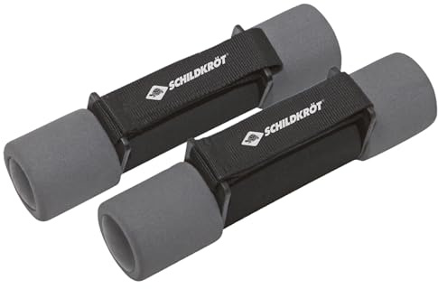 Schildkröt Soft Hantel Set, 2 x 1,0kg, Schwarz-Anthrazit, in Tragetasche, 960009