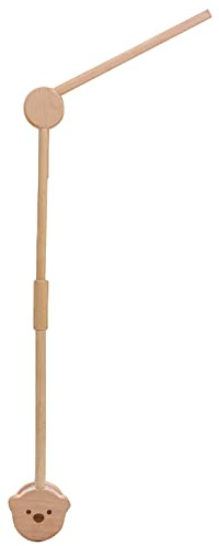 Promise Babe Baby Mobile Halterung Holz Bär Design, Babybett Wickeltisch DIY Mobile Halterung Höhenverstellbar Laufstall Baby Mobile Halter Gestell Stange für Aufhängung Spieluhr Windspiel Bettglocke