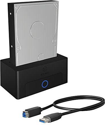 ICY BOX Dockingstation SATA 2,5/3,5 USB 3.2 Type-A, IB-1122-U3 | 1x SATA 2,5 oder 3,5 Laufwerk andockbarUSB 3.2 Gen 1 Type-A zum HostZugriff auf interne Laufwerke