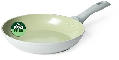 SALTER Bratpfanne 24cm, Keramik Pfanne mit Antihaftbeschichtung, Pfanne Induktion Earth Series, Beschichtete ohne PTFE & PFOA, Universal Bratpfanne für alle Herdarten