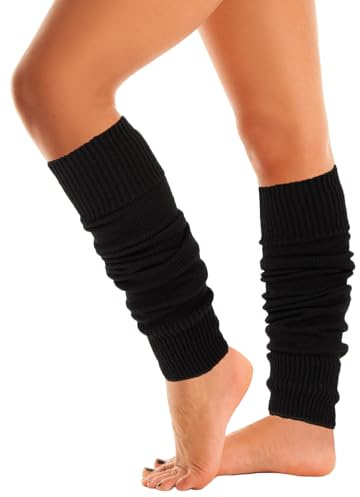 Mysocks Stulpen Damen beinwärmer Frauen Mädchen Winter 80er Stulpen Beinstulpen Beinwärmer Kniestrümpfe Leg Warmers Strümpfe in Einheitsgröße