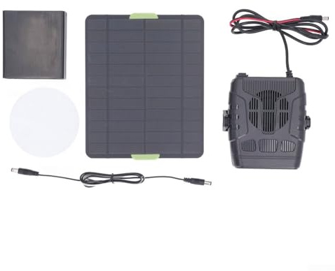 Whychstore Solarpanel-Heizung, 20 W, Kristalle, tragbar, für Gewächshaus, Schuppen, Haustierhaus