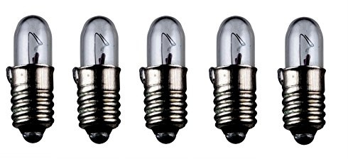 5er Set WireThinX Kleinstlampen Subminiatur 0,30 W, 6 V - Sockel E5,5 4,7 x 15 mm, L-55