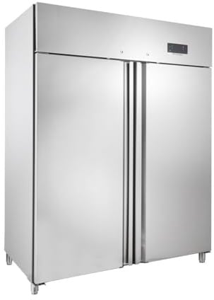 GastroHero Tiefkühlschrank GNH1410BTM | 1350 Liter | GN 2/1 Monoblock Gastronomie Tiefkühlschrank | Großvolumiger freistehender Gefrierschrank | Energiesparend | Edelstahl | Robuste Bauweise