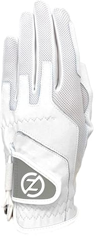 Zero Friction Damen Kompressions-Passform Linke Hand Golfhandschuh, Einheitsgröße, Weiß