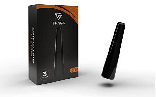 BlackNugget® Autoantenne 5cm - Universal Kfz Antenne - Dachantenne mit erstklassiger Empfangsqualität - Kurze Auto Antenne für AM & FM Empfang - DAB Antenne Auto - Kurzstabantenne
