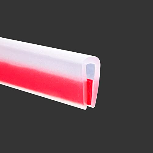 Gummikantenschutz, Autotürkantenschutz, Größe 1,5 mm, Passform 0-2 mm, Flexibler selbstklebender U-Profil-Kantenschutz, Kantenschutz für scharfe Blechkanten, Transparent, Länge 3 m