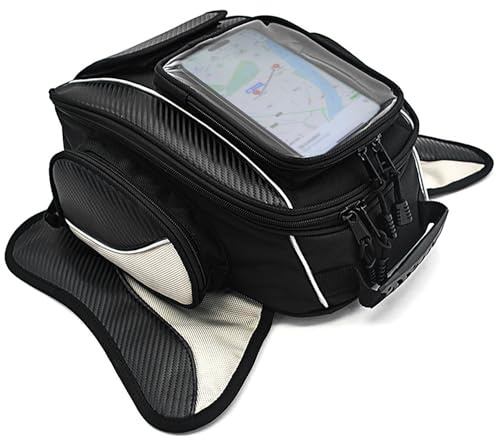 Dracarys Magnetic Motorcycle Tank Bag - Oxford Schwarz Motorrad Tasche Reise Outdoor-Sporttasche Gepäck Starke Magnetische Tasche für die Meisten Motorräder