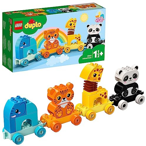 LEGO 10955 DUPLO Mein Erster Tierzug Mit Spielzeug-Tieren, Eisenbahn, Lernspielzeug Für Kleinkinder Ab 1,5 Jahren, Meine Ersten Bausteine