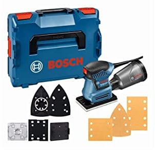 Bosch Professional Schwingschleifer GSS 160-1 A Multi (Leistung 180 Watt, 1,6 mm Schwingkreis-Ø, L-BOXX)