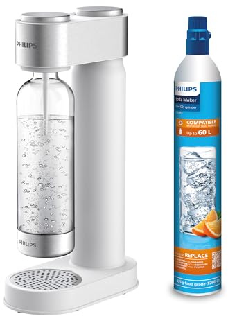 Philips Water ADD4902WH/10 GoZero Wassersprudler, Plastik, 1 Liter, weiß