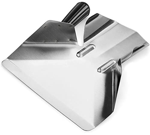 SEABABOO Pommes Frites Schaufel Pommesschaufel Verdicken Edelstahl | Pommes Frites Bagger Scoop Schaufel-Multifunktionale Heimkino-Schaufel mit einem Griff, Pommes Frites, Popcorn, Snacks