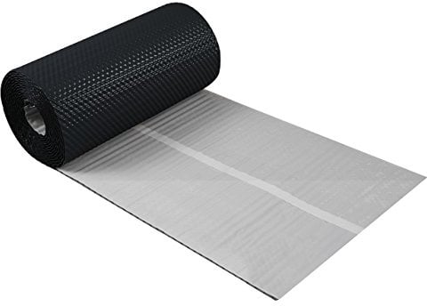 Kaminanschlussband 3D Strukturiertes Aluminium 300 mm x 5 m, 7 Farben Wandanschlussband Dach Kamin Wand Schornstein (Anthrazit)
