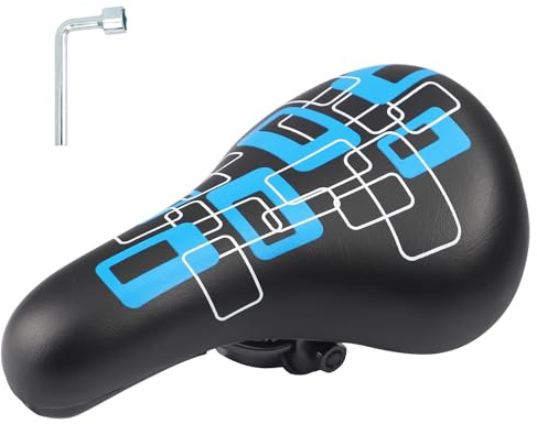 MEGHNA Kleine Fahrradsattel–Extra weicher & wasserdichter Fahrradsitz für Jungen/Mädchen – rutschfeste Polsterung, Breites Fahrradkissen Dual Shock für 12 14 16 18 20 Zoll Mountain Bike