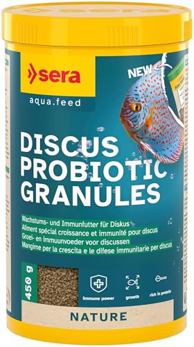 sera Discus Probiotic Granules 1.000 ml (450 g) | sinkendes Softgranulat für Diskus | mit probiotischen Bakterien | fördert Wachstum | Verdauung & Immunsystem