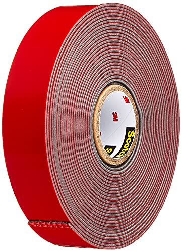 Scotch-Fix Extreme Doppelseitiges Montageband für den Außenbereich – 1 Rolle (19 mm x 5 m) – Extra stark, wetterfest & temperaturbeständig – Hält bis zu 13 kg – Kein Bohren nötig