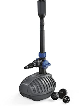 OASE Aquarius Fountain Set Classic 3000 E - Wasserspielpumpen-Set, Teichpumpe, energiesparende Springbrunnenpumpe, Fontänenpumpe, Schwarz
