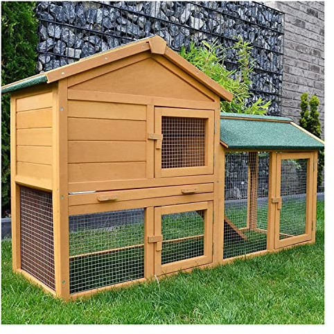 zooprinz Kaninchenstall Hasenstall Haupthaus mit Kuschelplatz für ihre Hasen - unten viel Auslauf für Kleintiere: Hasen Kaninchen Meerschweinchen