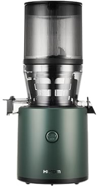 Hurom Slow Juicer | Entsafter Gemüse und Obst | H320N | Elektrische Kaltpresse | Ruhiger Motor | Leicht zu Reinigen mit Großem Behälter und Siebfilter 2L | 200 Watt | BPA Frei | Dunkelgrün